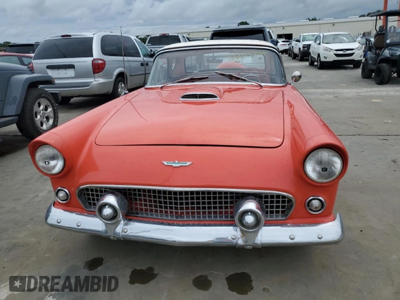 1956 Ford Thunderbird with VIN P6GH329799, listed as a Copart auction lot 74238794 with 75,811 mi miles and Salvage Title. Bid and sale history available at DreamBid. Image 5.