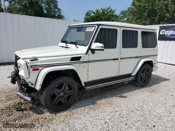 2016 Mercedes-Benz G-Class G 63 AMG with VIN WDCYC7DF2GX259909, listed as a Copart auction lot 66859254 with 73,368 mi miles and Salvage Title. Bid and sale history available at carsss.com. Image 1.