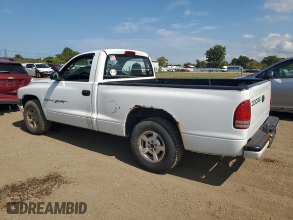 2001 Dodge Dakota with VIN 1B7FL26X91S132570, listed as a Copart auction lot 72270094 with 118,842 mi miles and Salvage Title. Bid and sale history available at carsss.com. Image 2.