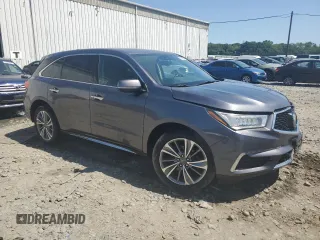 2017 Acura MDX Technology with VIN 5FRYD4H59HB012299, listed as a Copart auction lot 61800815 with 107,043 mi miles and Salvage title. Bid and sale history available at DreamBid. Image 4.