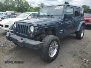 2007 Jeep Wrangler Unlimited Sahara with VIN 1J4GA59107L120503, listed as a Copart auction lot 62967165 with 108,035 mi miles and Salvage title. Bid and sale history available at DreamBid. Image 1.