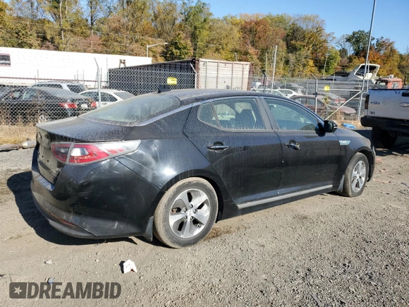 2014 Kia Optima Hybrid LX with VIN KNAGM4AD2E5070361, listed as a Copart auction lot 76683834 with 0 mi miles and Salvage Title. Bid and sale history available at carsss.com. Image 3.