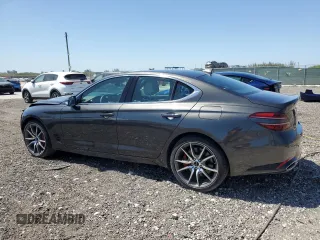 2025 Genesis G70 2.5T with VIN KMTG34SC8SU155736, listed as a Copart auction lot 54700385 with 4,991 mi miles and Clean Title. Bid and sale history available at DreamBid. Image 2.