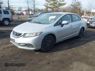 2014 Honda Civic Sedan LX with VIN 19XFB2F5XEE210316, listed as a IAAI auction lot 41662838 with 100,536 mi miles. Bid and sale history available at carsss.com. Image 2.