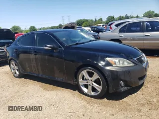 2012 Lexus IS 250 with VIN JTHBF5C21C5176028, listed as a Copart auction lot 58313524 with 174,201 mi miles and Salvage Title. Bid and sale history available at DreamBid. Image 4.
