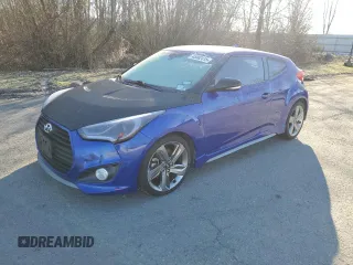 2013 Hyundai Veloster Turbo with VIN KMHTC6AE3DU144296, listed as a Copart auction lot 45062415 with 133,971 mi miles and Clean title. Bid and sale history available at DreamBid. Image 1.