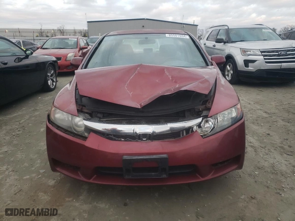 2010 Honda Civic Sdn LX with VIN 2HGFA1F56AH535235, listed as a Copart auction lot 85501694 with 169,870 mi miles and Salvage Title. Bid and sale history available at carsss.com. Image 5.