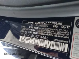 2018 Mercedes-Benz CLS-Class CLS 550 with VIN WDDLJ7DB4JA204462, listed as a IAAI auction lot 41303191 with 100,291 mi miles. Bid and sale history available at carsss.com. Image 9.
