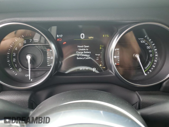 2023 Jeep Wrangler Sahara z VIN 1C4JJXP62PW553101, wystawiony jako Copart lot #56935165 z przebiegiem 28 157 mil mil oraz Szkoda całkowita • Salvage title. Historia ofert i sprzedaży dostępna na DreamBid. Obrazek 9.