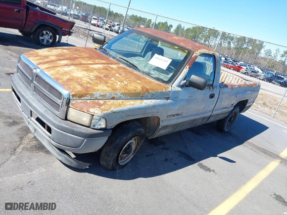1996 Dodge Ram 1500 with VIN 1B7HC16Y9TS611215, listed as a IAAI auction lot 41621295 with 167,373 mi miles. Bid and sale history available at carsss.com. Image 2.