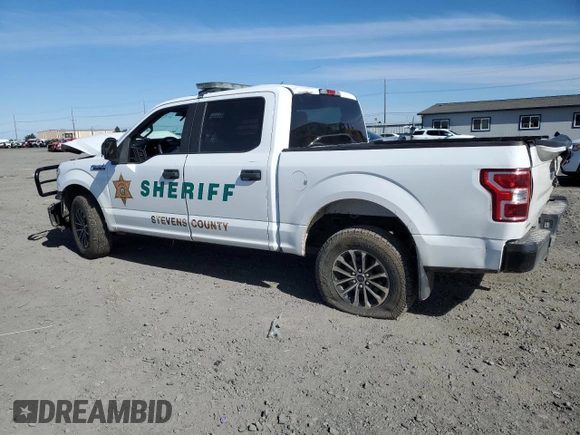 2019 Ford F-150 with VIN 1FTEW1P44KKD50970, listed as a Copart auction lot 56162645 with 153,050 mi miles and Salvage title. Bid and sale history available at DreamBid. Image 2.