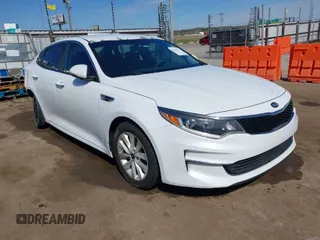 2016 Kia Optima LX z VIN 5XXGT4L30GG019255, wystawiony jako IAAI lot #41870147 z przebiegiem 119 265 mil mil oraz . Historia ofert i sprzedaży dostępna na DreamBid. Obrazek 1.
