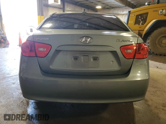2009 Hyundai Elantra GLS with VIN KMHDU46DX9U787838, listed as a Copart auction lot 61500845 with 146,127 mi miles and Salvage title. Bid and sale history available at DreamBid. Image 6.