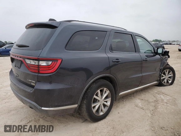 2014 Dodge Durango Limited with VIN 1C4RDHDG1EC551383, listed as a Copart auction lot 51562415 with 166,971 mi miles and Salvage title. Bid and sale history available at DreamBid. Image 3.