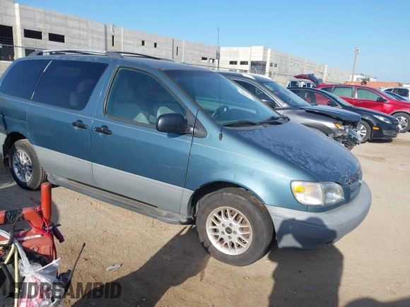 2000 Toyota Sienna LE with VIN 4T3ZF13C2YU204601, listed as a IAAI auction lot 42679413 with 253,235 mi miles and . Bid and sale history available at DreamBid. Image 1.