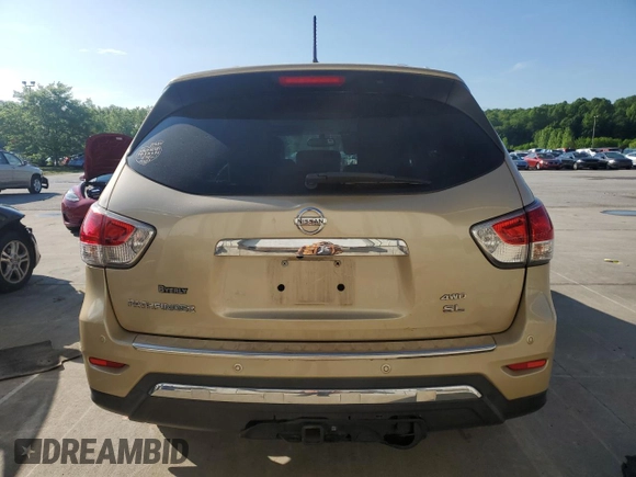 2013 Nissan Pathfinder SV with VIN 5N1AR2MM4DC674655, listed as a Copart auction lot 56116005 with 175,393 mi miles and Salvage title. Bid and sale history available at DreamBid. Image 6.