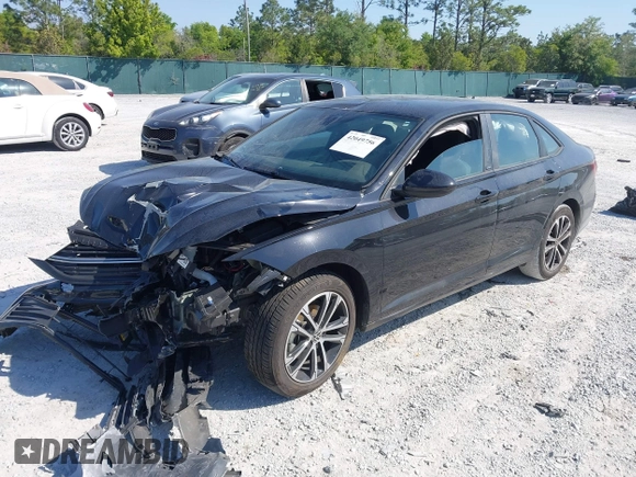 2024 Volkswagen Jetta Sport with VIN 3VWAM7BUXRM064443, listed as a IAAI auction lot 42049756 with 9,722 mi miles and . Bid and sale history available at DreamBid. Image 17.