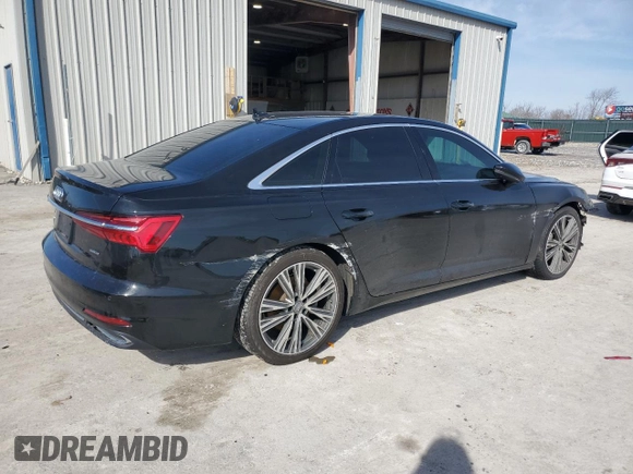 2020 Audi A6 Premium Plus with VIN WAUE8AF27LN051884, listed as a Copart auction lot 45952595 with 69,552 mi miles and Salvage Title. Bid and sale history available at carsss.com. Image 3.