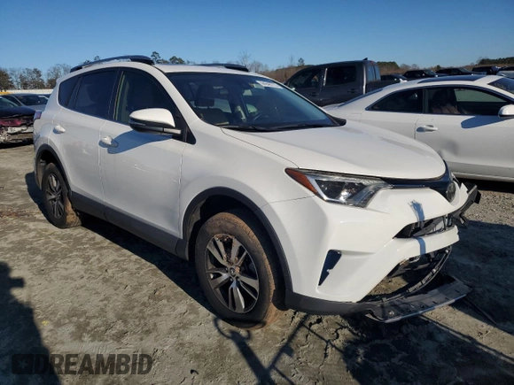 2017 Toyota RAV4 XLE with VIN JTMWFREVXHJ146865, listed as a Copart auction lot 44948775 with 42,454 mi miles and Salvage Title. Bid and sale history available at DreamBid. Image 4.
