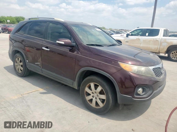 2011 Kia Sorento LX with VIN 5XYKT4A1XBG081472, listed as a Copart auction lot 53398675 with 207,343 mi miles and Clean Title. Bid and sale history available at DreamBid. Image 4.