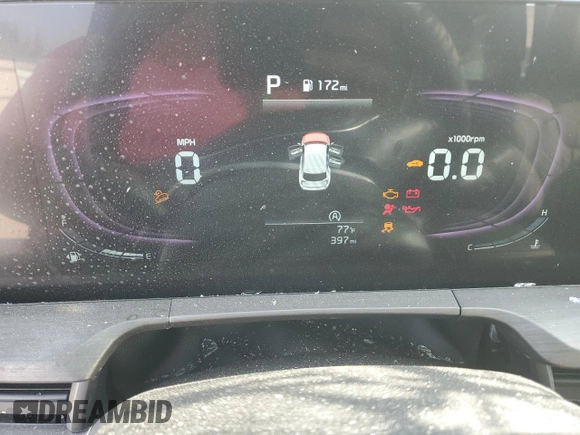2024 Kia Telluride EX X-Line z VIN 5XYP3DGC2RG527526, wystawiony jako Copart lot #59525374 z przebiegiem 397 mil mil oraz Szkoda całkowita • Salvage title. Historia ofert i sprzedaży dostępna na DreamBid. Obrazek 9.