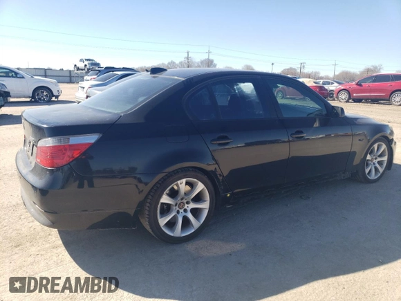2007 BMW 5 Series 550i with VIN WBANB53587CP08331, listed as a Copart auction lot 47246155 with 148,317 mi miles and Clean Title. Bid and sale history available at DreamBid. Image 3.