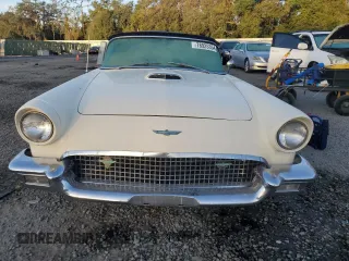 1957 Ford Thunderbird with VIN D7FH158268, listed as a Copart auction lot 78925354 with 5,740 mi miles and Salvage Title. Bid and sale history available at DreamBid. Image 5.