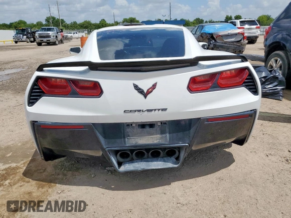 2017 Chevrolet Corvette 1LT with VIN 1G1YB2D74H5124019, listed as a Copart auction lot 61194775 with Not provided miles and Clean title. Bid and sale history available at DreamBid. Image 6.