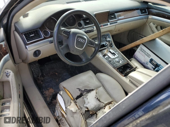 2009 Audi A8 L 4.2L with VIN WAUMV94E69N001082, listed as a Copart auction lot 70003814 with 88,490 mi miles and Clean Title. Bid and sale history available at carsss.com. Image 8.