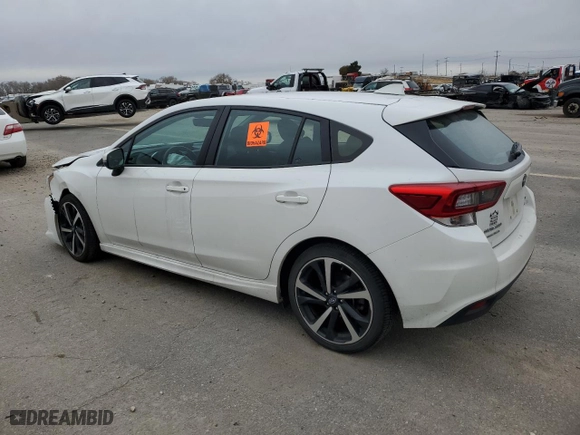 2022 Subaru Impreza Sport with VIN 4S3GTAL62N3717081, listed as a Copart auction lot 81731584 with 32,237 mi miles and Salvage Title. Bid and sale history available at carsss.com. Image 2.