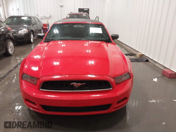 2013 Ford Mustang V6 with VIN 1ZVBP8EM7D5224564, listed as a IAAI auction lot 42148843 with 121,289 mi miles and . Bid and sale history available at DreamBid. Image 12.