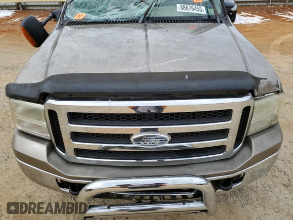 2005 Ford F-250 XL with VIN 1FTNF21565EC22272, listed as a Copart auction lot 88676455 with Not Provided miles and Salvage Title. Bid and sale history available at DreamBid. Image 12.