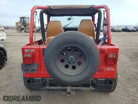 1992 Jeep Wrangler with VIN 2J4FY29S8NJ534808, listed as a Copart auction lot 76572844 with 0 mi miles and Non Repairable. Bid and sale history available at carsss.com. Image 6.