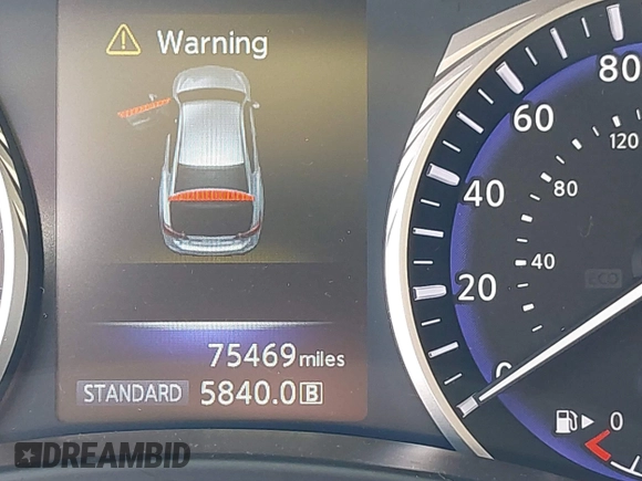 2014 Infiniti Q50 Premium with VIN JN1BV7AR4EM700364, listed as a IAAI auction lot 42032156 with 75,469 mi miles and . Bid and sale history available at DreamBid. Image 16.