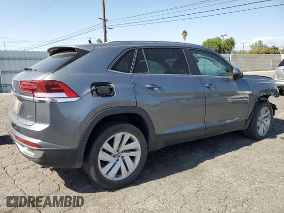 2021 Volkswagen Atlas SE with VIN 1V2KE2CA7MC230079, listed as a Copart auction lot 59273725 with 52,277 mi miles and Clean title. Bid and sale history available at DreamBid. Image 3.