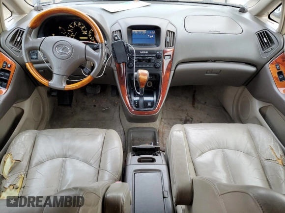 2001 Lexus RX 300 with VIN JTJHF10U610203659, listed as a Copart auction lot 41648775 with 194,629 mi miles and Salvage Title. Bid and sale history available at carsss.com. Image 8.