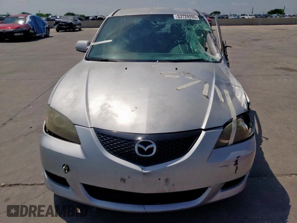 2005 Mazda 3 i with VIN JM1BK32F351347622, listed as a Copart auction lot 53729205 with 205,194 mi miles and Salvage Title. Bid and sale history available at DreamBid. Image 5.
