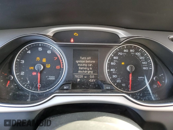 2016 Audi A4 Premium with VIN WAUBFAFL1GN003756, listed as a Copart auction lot 46552575 with 78,220 mi miles and Salvage Title. Bid and sale history available at carsss.com. Image 9.