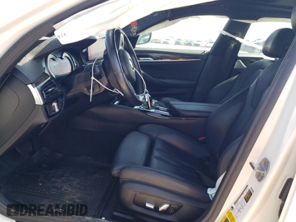 2019 BMW 5 Series 530e with VIN WBAJA9C57KB254922, listed as a Copart auction lot 55161535 with Not provided miles and Salvage title. Bid and sale history available at DreamBid. Image 7.