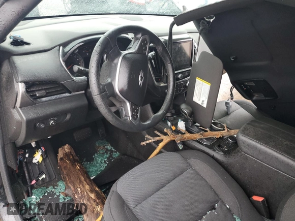 2023 Chevrolet Traverse LT Cloth with VIN 1GNERGKWXPJ300680, listed as a Copart auction lot 55758495 with Not provided miles and Salvage title. Bid and sale history available at DreamBid. Image 8.