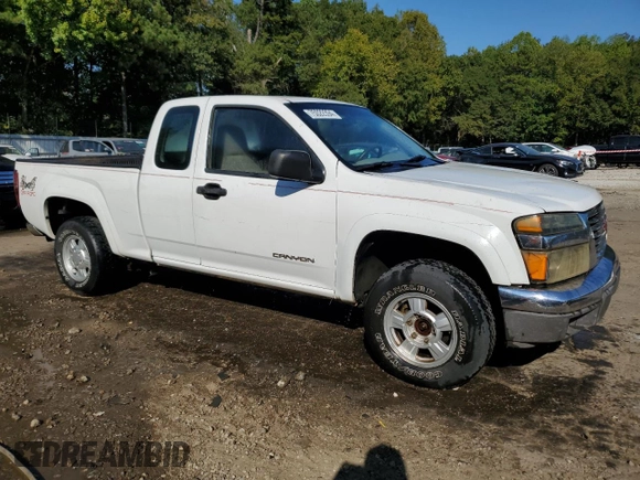 2004 GMC Canyon SLE Z71 with VIN 1GTDT196X48186384, listed as a Copart auction lot 75022394 with 266,456 mi miles and Salvage Title. Bid and sale history available at carsss.com. Image 4.