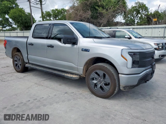 2024 Ford F-150 Lightning XLT with VIN 1FTVW3LK2RWG25755, listed as a Copart auction lot 59695355 with Not provided miles and Salvage title. Bid and sale history available at DreamBid. Image 4.