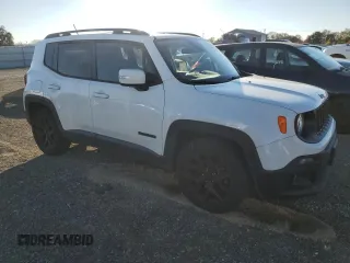 2017 Jeep Renegade Altitude with VIN ZACCJABH7HPG46080, listed as a Copart auction lot 80528314 with 91,123 mi miles and Salvage title. Bid and sale history available at DreamBid. Image 4.
