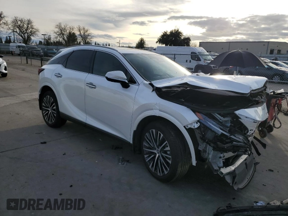 2024 Lexus RX 350h with VIN 2T2BBMCAXRC058629, listed as a Copart auction lot 45477505 with Not Provided miles and Salvage Title. Bid and sale history available at DreamBid. Image 4.