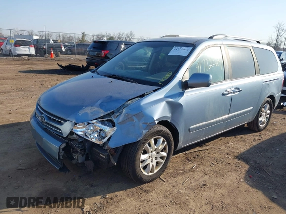 2010 Kia Sedona EX with VIN KNDMH4C38A6334878, listed as a IAAI auction lot 41772024 with 208,818 mi miles. Bid and sale history available at carsss.com. Image 18.