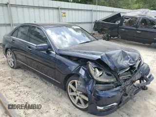 2014 Mercedes-Benz C 250 Sport with VIN WDDGF4HB7EG254898, listed as a Copart auction lot 53920835 with 142,607 mi miles and Salvage Title. Bid and sale history available at DreamBid. Image 4.