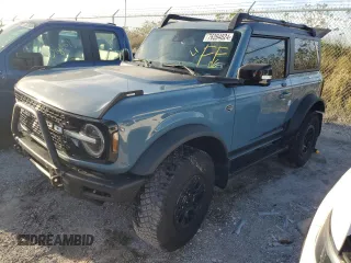 2021 Ford Bronco с VIN 1FMDE5CP5MLA66892, выставлен на аукционе Copart как лот 76394824 с пробегом 28 750 миль миль и На запчасти • Non repairable. История ставок и продаж доступна на DreamBid. Изображение 1.