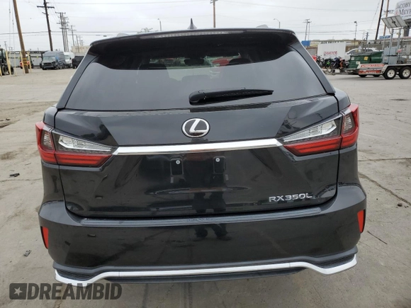 2022 Lexus RX 350L with VIN JTJHZKFA8N2038704, listed as a Copart auction lot 57292775 with 35,565 mi miles and Salvage title. Bid and sale history available at DreamBid. Image 6.