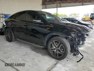 2021 Mercedes-Benz GLE 53 AMG with VIN 4JGFD6BB3MA192557, listed as a Copart auction lot 56923165 with 46,671 mi miles and Salvage title. Bid and sale history available at DreamBid. Image 4.