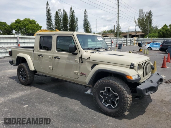 2022 Jeep Gladiator Rubicon с VIN 1C6JJTBG2NL171598, выставлен на аукционе Copart как лот 59494925 с пробегом 46 097 миль миль и Списание • Salvage title. История ставок и продаж доступна на DreamBid. Изображение 4.